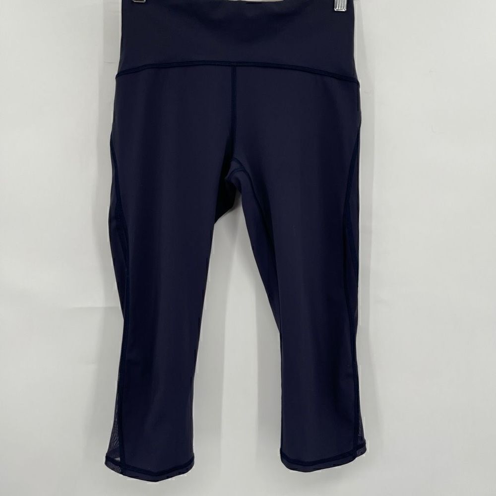 Lululemon Train Times Crop Navy Sz 6